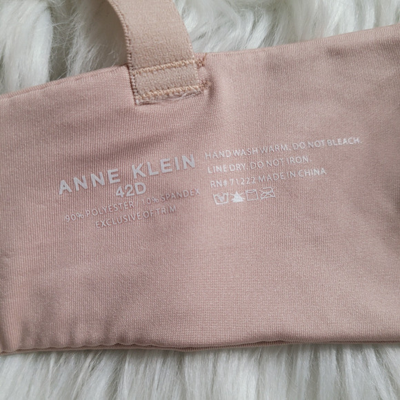 Anne Klein Women’s 42D Nude T-Shirt Bra Full Coverage Adjustable Straps GUC - Picture 6 of 6
